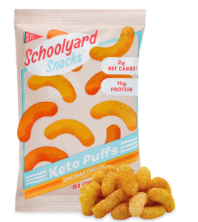 Schoolyard Snacks  - Cheddar Cheese Keto Cheese Puffs