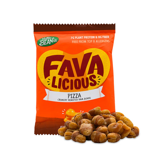 Nuttee Bean Co. Favalicious Pizza  Crunchy Roasted Fava Bean