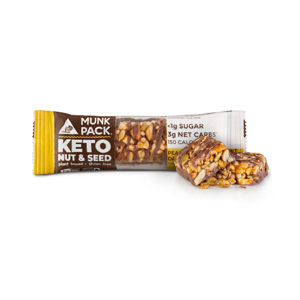 Munk Pack Peanut Butter Dark Chocolate Keto Nut & Seed Bar
