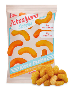 Schoolyard Snacks  - Cheddar Cheese Keto Cheese Puffs