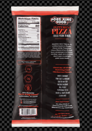 Pork King Good Pepperoni Pizza Pork Rinds