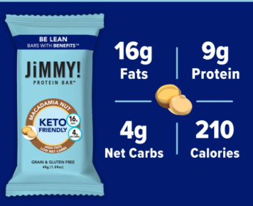 Jimmy Bars Keto Chocolate Macadamia Nut Bar