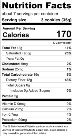 ChocZero Dark Chocolate Orange Jolies Cookies 8 oz