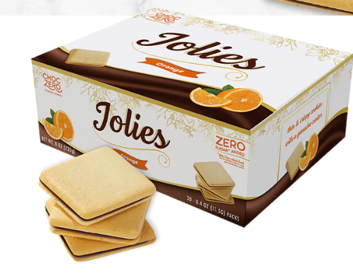 ChocZero Dark Chocolate Orange Jolies Cookies 8 oz