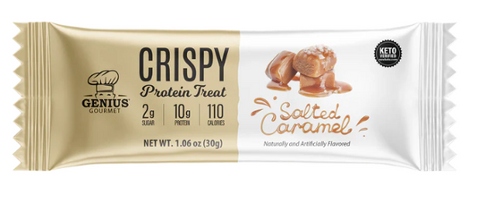 Genius Gourmet Inc Salted Caramel Crispy Protein Treat