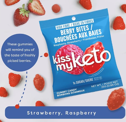 Kiss My Keto Keto Berry Bites Gummies